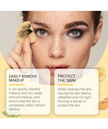 Turmeric Cleansing Gel Hydrating Gel Jelly Makeup Remover Turmeric Smoothing Gel Cleanser Oil-Free Facial Cleanser Gentle Makeup Removal Deep Cleansing of Pores Refreshing for Spot-prone Skin - Buy Online on GoSupps.com