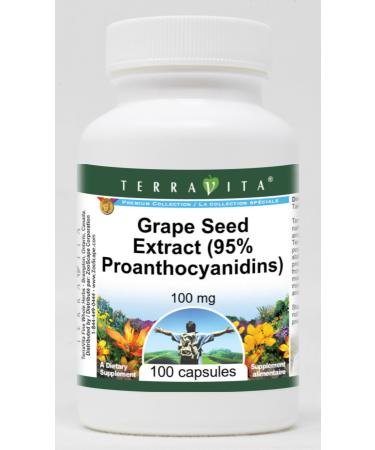 Grape Seed Extract (95% Proanthocyanidins) - 100 mg (100 Capsules ZIN: 514845)