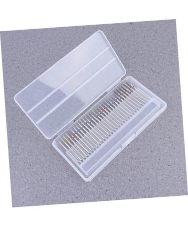 minkissy 1 Box Acrylic Nail File Drill Bit Cylinder Head Nail Art Kit Grinding Head for Nail Grinding Head Polisher Nail Care Polishing Drill Nail Goue Nail Drill To Rotate Manicure Suite - Buy Online on GoSupps.com
