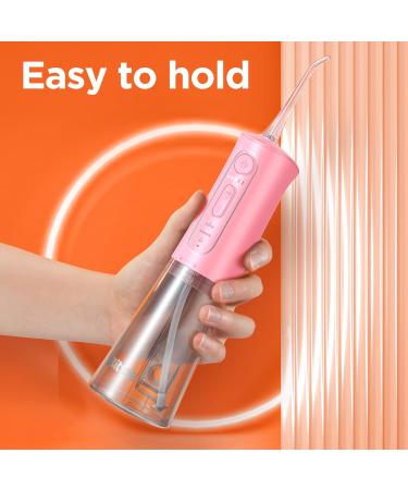 Bitvae Cordless Water Flosser - 3 Modes, 5 Intensities, 6 Jet Tips, USB Rechargeable, Pink Millennial Pink - Buy Online on GoSupps.com