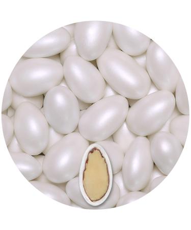 One on 1kg wedding almond conchiglia white pearl almond wedding sugar almonds confetti bathroom seceri guest gift sugar almonds baptismal tanks cany bar sweets chocolate lenses drages - Buy Online on GoSupps.com