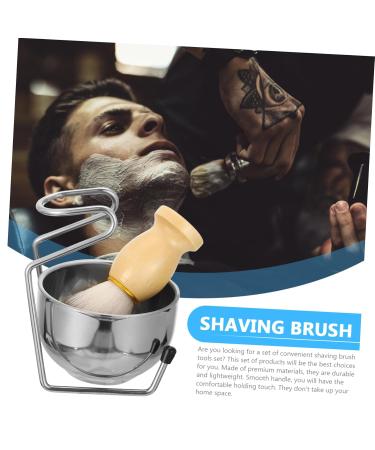 Ipetboom Shaving Brush Set | Soft Hair Safety Beard Brush Storage Rack & Stainless Steel Shaving Kit for Men - International Shipping Available - Buy Online on GoSupps.com