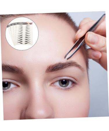 HAPINARY 4 Sheets Waterproof Eyebrow Stickers Brow False Eyebrows Cosmetics Eyebrow Transfer Stickers Artificial Eyebrow Eyebrow Tool Makeup Brow Sticker 21x14.8cm Black - Buy Online on GoSupps.com