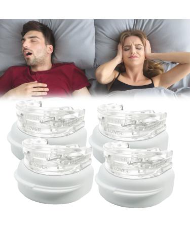 Zcomfort Snoring Aid Z Comfort Anti Snore Mouth Guard Zcomfort Snoring Mouthpiece Zcomfort Anti Snoring Mouthguard Snoring Mouth Guard Sleep Better Anti Snoring Devices for Men & Women (4Pcs)
