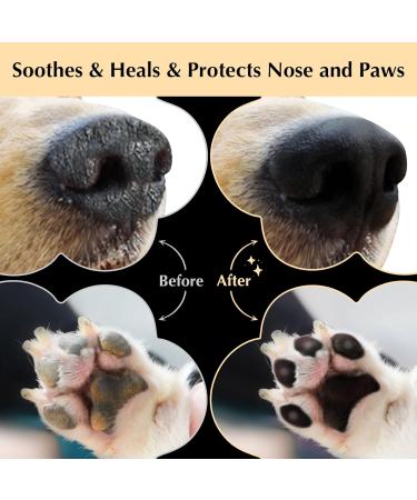Tinioey All-Natural Lick Safe Dog Paw Balm for Dogs & Cats | 2 Pack Dog Nose and Paw Balm Protector | Moisturizer & Soother for Dry Cracked & Itchy Paws Nose Elbows | Paw Cream & Butter for Dogs - Buy Online on GoSupps.com