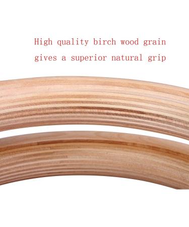 Yimidear Wood Olympic Rings Gymnastic Rings for Strength Training - 2.8 cm - Buy Online on GoSupps.com