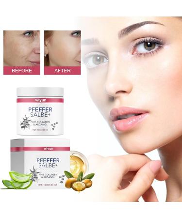 Pepper Ointment Plus 100g | Anti-Wrinkle & Browning Cream with Collagen & Argan Oil | Instant Effect for Face (5PC) - Buy Online on GoSupps.com