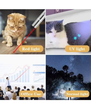 Cyahvtl Laser Pointer Toy for Cats & Dogs - Interactive Red Dot LED Light Pointer - USB Charging - 5 Patterns - Buy Online on GoSupps.com