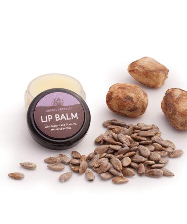 Desert Secrets Lip Balm | Natural Lip Care with Marula Oil & Beeswax | Moisturize & Protect Dry Lips - 10g - Buy Online on GoSupps.com