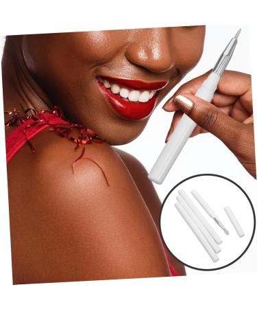 FOMIYES 4pcs Silicone Eyeshadow Lip Wands Lip Brush White Convenient Lipstick - Buy Online on GoSupps.com
