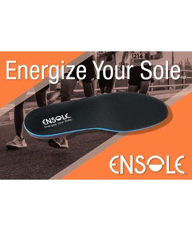 Ensole Orthopedic Insoles - Arch Support Inserts for Men and Women | Flat Feet, Plantar Fasciitis, Foot Pain Relief | US Men's 9-9.5 / Women's 10.5-11 - Buy Online on GoSupps.com