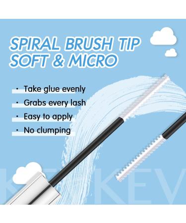 KevKev 10ml Clear Lash Glue | Long Lasting Waterproof Eyelash Extension Glue | Mild Formula | 48 Hour Cluster Lash Adhesive | Includes Remover Cotton Swabs - Buy Online on GoSupps.com