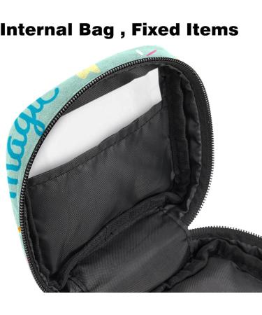 Shop Cute Unicorn Menstruation Pad Bag with Zipper | Women's Napkin & Tampon Collection Bags - Fun & Stylish Design - Buy Online on GoSupps.com