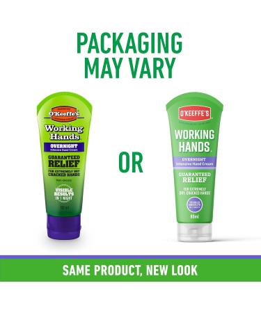 O'Keeffe's Working Hands Overnight 80ml & Lip Repair Overnight 7g (Twin Pack - Lip) 2 Piece Set Single - Buy Online on GoSupps.com