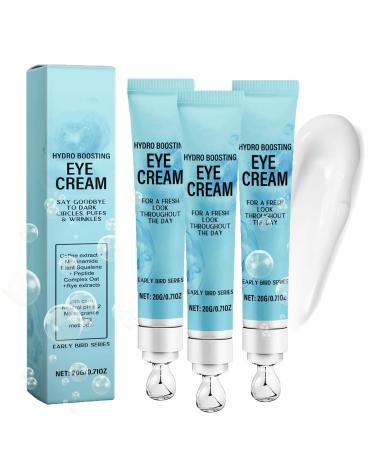 Under Eye Cream for Dark Circles and Puffiness - Caffeine Eye Cream Anti Aging Brightener With Niacinamide,Peptide Complex, Korean Skin Care Formula - Massage Zinc Roller - Puffy Eyes (3)