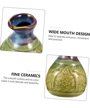 Angoily 1 Set Aromatherapy Bottle Ornament Container Mini Decor Makeup Container Empty Perfume Bottle Cruets Dispenser Ceramic Cruet Retro Soy Sauce Jar Ceramics Essential Oil - Buy Online on GoSupps.com