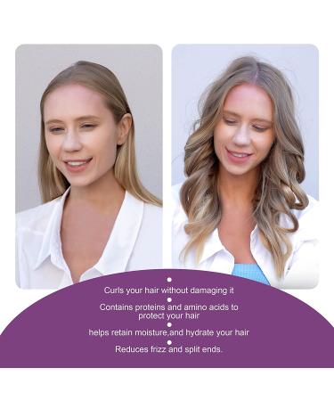 Silk No Heat Curling Headband Set for Long Hair - Includes 2 Hair Ties and 1 Hair Clip - Overnight Curling Rod Headband for Easy Styling - Pink - Buy Online on GoSupps.com