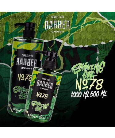 Barber Marmara Razor Gel No.78 - Transparent Shaving Gel for Men | 500ml | Precise Beard Contours Optimal Sliding & Skin Cooling - Pump Dispenser Included - Buy Online on GoSupps.com