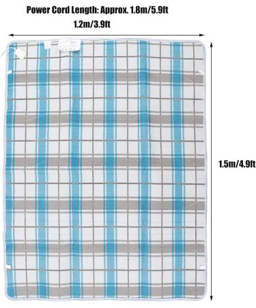Acouto Home Heating Blanket | Smart Thermostat Plaid Electric Throw | Skin-Friendly Suede for Home & Dorm - Buy Online on GoSupps.com
