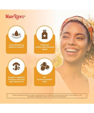 MaryRuth Organics Lion's Mane Liposomal (Coffee Cake) & Hair Growth MAX (Almond Cookie) | Clean Label Project Verified | Vitamins for Cognitive Support Beauty and Overall Health | Vegan Non-GMO - Buy Online on GoSupps.com