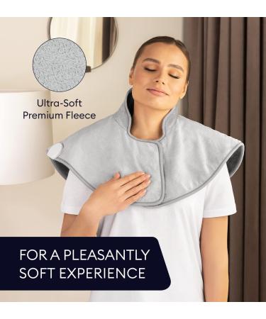 GENIANI XXL Heating Pad for Neck and Shoulders 22x24 - Neck Pain Relief - 6 Heat Settings - Auto Shut-Off - Ideal Gifts for Men and Women - Buy Online on GoSupps.com