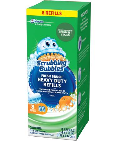 Scrubbing Bubbles Flushable Toilet Wand Refills - Heavy Duty Citrus Scent Cleaner Pads 64 Total Refills Cleans Limescale & Fights Odors - Buy Online on GoSupps.com