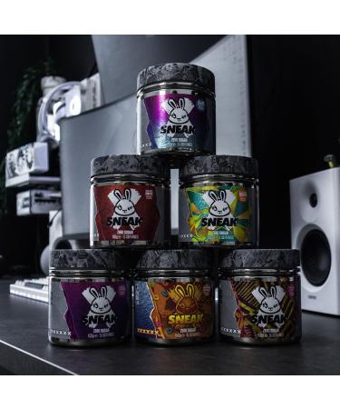 SNEAK Raspberry Lemonade Edition Energy Drink | In-Game Focus Boost Zero Sugar Vegan | 15 Servings 150g - Buy Online on GoSupps.com