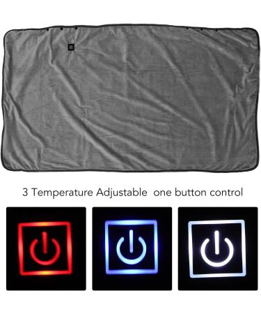 Portable USB Heating Scarf - Adjustable Temperature Plush Scarf for Home Camping & Neck Relief - Buy Online on GoSupps.com