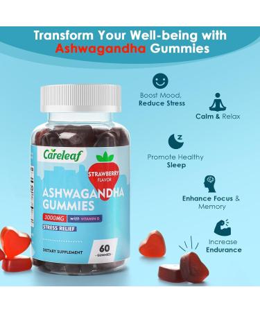 careleaf Non-Melatonin Sleep Aid Gummies with Free Ashwagandha Gummies - Buy Online on GoSupps.com