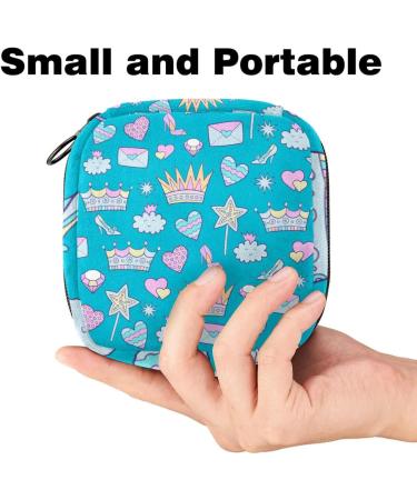 Women's Princess Blue Binding-Up Bag | Portable Storage for Menstrual Pads Tampons & Bandages - Ideal for School & Office - Buy Online on GoSupps.com