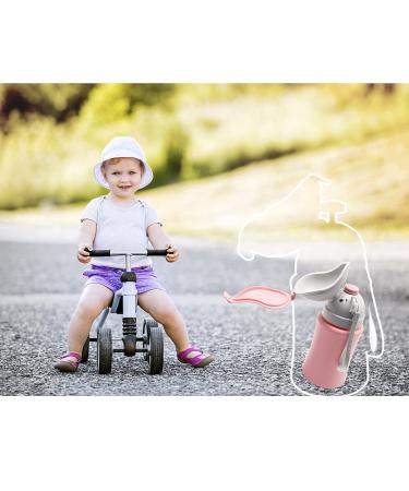 Kids Travel Urinal Portable Potty - Leak Proof 500ml Pink Pee Bottle for Girls | Emergency Toilet for Car, Camping, Road Trips | Toddler Baby Urinal - Buy Online on GoSupps.com