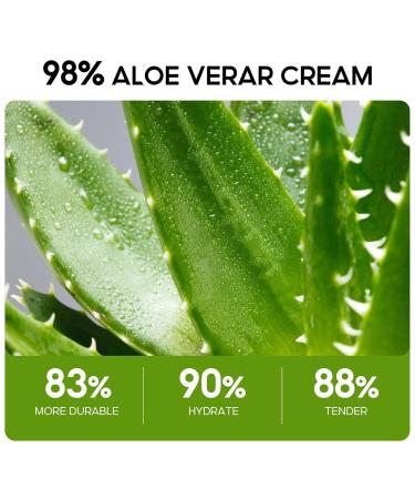 ARCHIDAT Aloe Vera Face Moisturizer | 98% Natural Hydrating Cream for Dry Skin | Soothes & Calms Skin - Buy Online on GoSupps.com