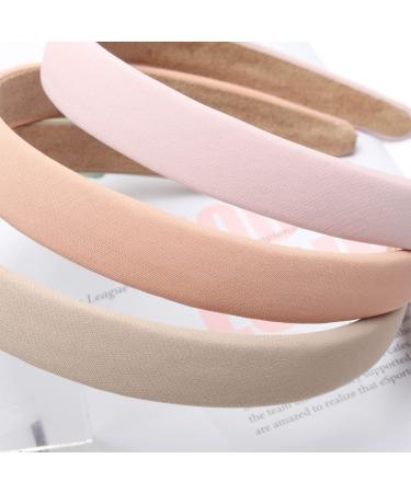 Set of 6 Plain Pink Soft Cloth Headbands for Women - 0.78 inch No Slip Hair Hoops Fashion Accessories - Buy Online on GoSupps.com