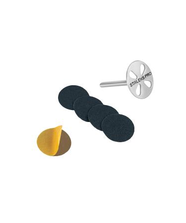 STALEKS Pododisc 20 mm Pedicure + 5 Replacement File 180 Grit Professional Home Use Stainless Steel (PDset-20)