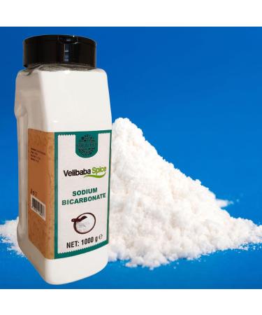 Velibaba Sodium Bicarbonate All Purpose Bicarbonate of Soda Baking Cleaning Bath Bombs Odour and Teeth Pure Baking Soda Gluten Free Non-GMO Vegan Friendly Easy Use 1000 gr (Pack of 4) Sodium Bicarbonate (Pack of 4) - Buy Online on GoSupps.com