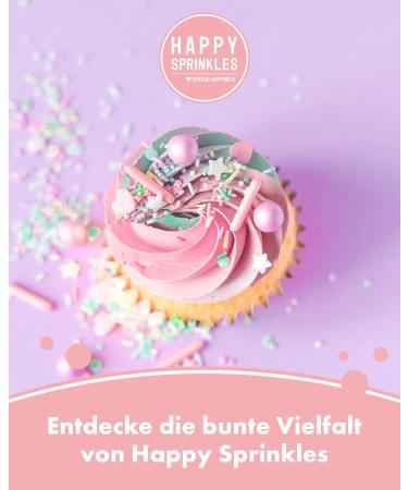 Happy Sprinkles Pastel Vibes 90g | Colorful Chocolate Sprinkle Mix for Decorating Cookies Ice Cream & Cakes - Ideal Tortendeko - Buy Online on GoSupps.com