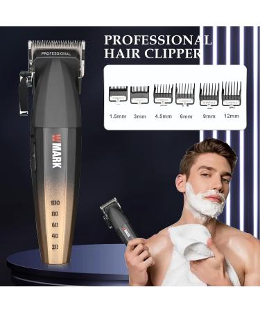 Audoc Professional Full Metal Body Digital Brushless Motor Cordless Hair Trimmer for Men 9000RPM Barber Clipper Hair Trimmer for Salon Mens Hair Clippers with Magnetic Motors - Buy Online on GoSupps.com