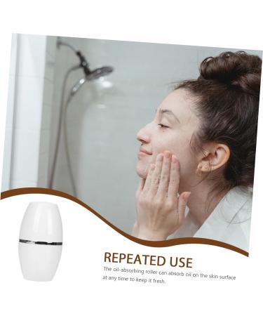 Angoily 1pc Facial Oil Absorbing Ball Facial Tool Washbasin Compact Oil Absorbing Tool Roller Oil Control White 1 count (Pack of 1) - Buy Online on GoSupps.com