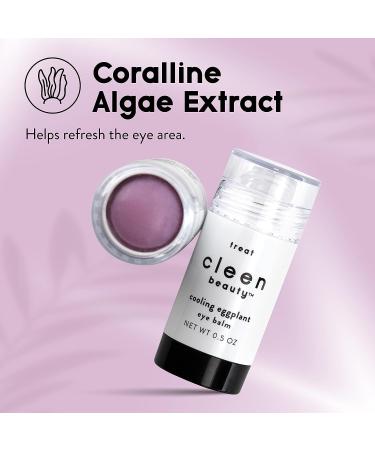 Cleen Beauty Cooling Eggplant Eye Balm - Dark Circles & Puffy Eyes Treatment | Eggplant Extract | Paraben-Free | 0.5 Oz - Buy Online on GoSupps.com