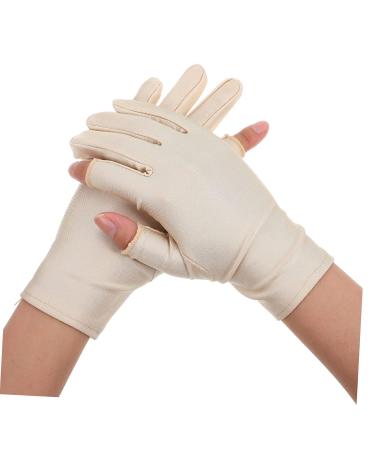 minkissy 1 Pair Ladies Sun Protection Gloves Manicure Glove - Resistant Gloves Gaming Gloves Light Gloves for Nail Lamp Summer Gloves Riding Glove Gel Anti Gloves Women's Fingerless Cloth 21x7.5x0.8cm - Buy Online on GoSupps.com