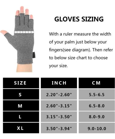 Buy Brace Master Arthritis Gloves - Compression Support for Pain Relief | Finger Joint & Carpal Tunnel (S Gray) - Ships Internationally - Buy Online on GoSupps.com