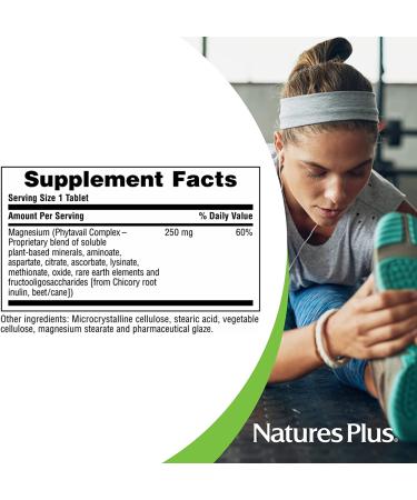 Nature's Plus Dyno-Mins Magnesium 250 mg - 90 Acid-Resistant Tablets for Optimal Health - Buy Online on GoSupps.com
