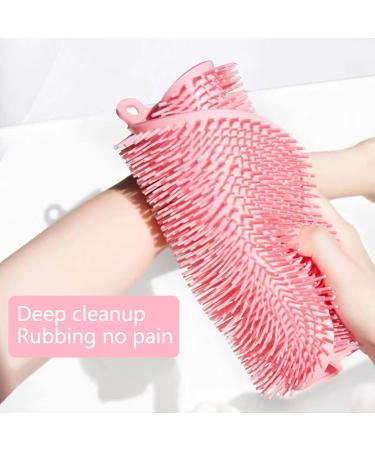 Leonshco Green Slip-Proof Silicone Massage Pad & Back Scrubber - Anti-Slip Shower Floor Mat with Suction Cups | Foot Care Brush & Peeling Scrubber - Buy Online on GoSupps.com