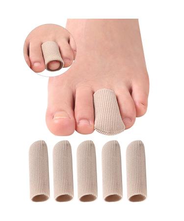 5 Pieces Gel Toe Protectors  Fabric and Silicone Caps  Toe Sleeves Support Toe Tubes for Arthritis  Hammer Toe  Corn Blister  Friction and Rubbing (M Size) - Buy Online on GoSupps.com