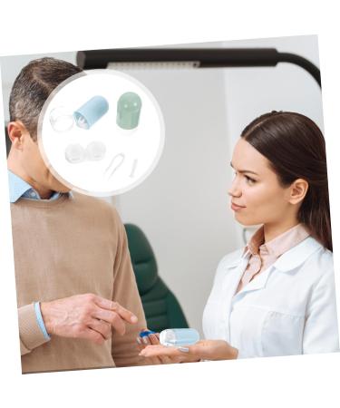 Healeved 8 STK Travel Contact Lens Case - Portable Contact Lens Holder & Twizzer for Beauty Lenses - Durable Container with Box for Eyes - Buy Online on GoSupps.com