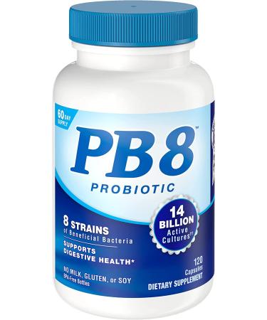 Nutrition Now PB 8 Probiotic Acidophilus - 120 Count x 3 Pack | Digestive Health Support - Buy Online on GoSupps.com