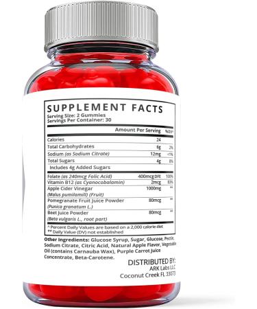 Keto Trim Max ACV Gummies - Official Vegan Formula with Apple Cider Vinegar - 60 Gummies - Buy Online on GoSupps.com