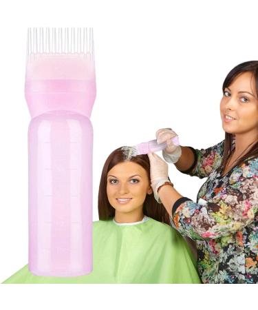 YUNFANG Hair Oil Applicator Bottle Root Comb Applicator Bottle Oil Dispenser For Hair Hair Coloring Brush Bottle With Graduation Portable Root Comb Applicator Bottle Hair Coloring Tool Pink - Buy Online on GoSupps.com