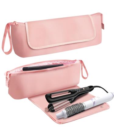 Hair Tools Travel Bag with Heat Resistant Mat Neoprene Portable Organizer for Flat Irons Straighteners Curling Irons and Hair Care Accessories with Interior Pockets Great Travel Essentials