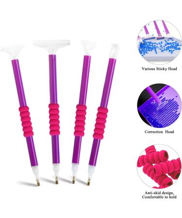 Inifus 70pcs 5D DIY Diamond Painting Accessories - Purple Diamond Embroidery Box and Roller - Ideal Tools for Adults and Kids - Buy Online on GoSupps.com